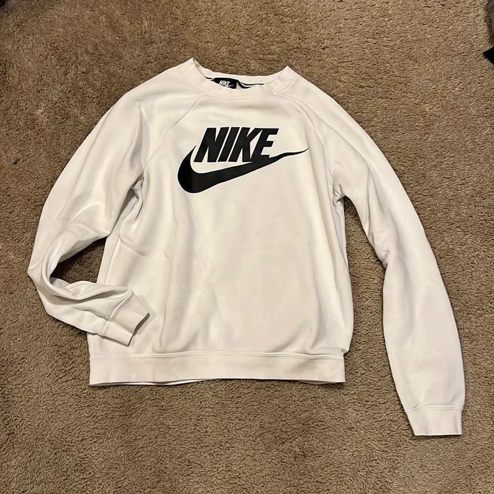 Nike white sweatshirt, size small